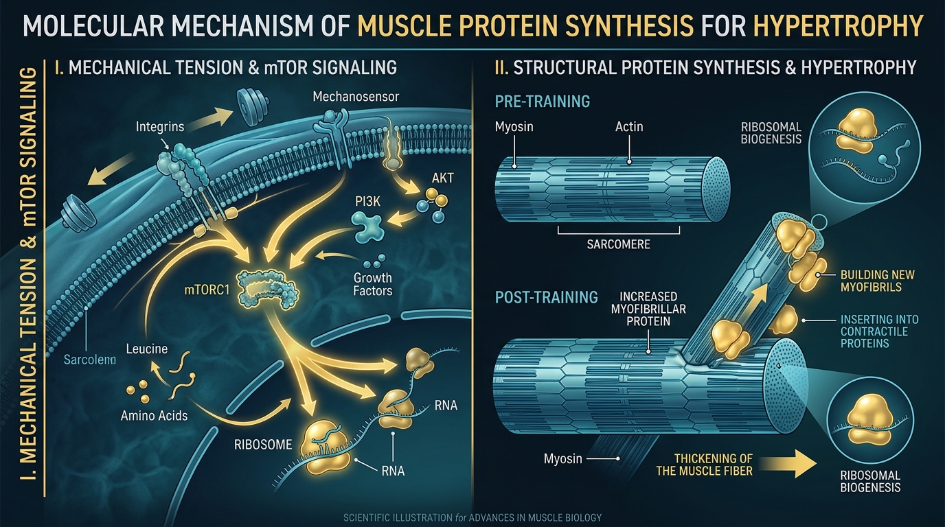Muscle protein synthesis and mTOR pathway