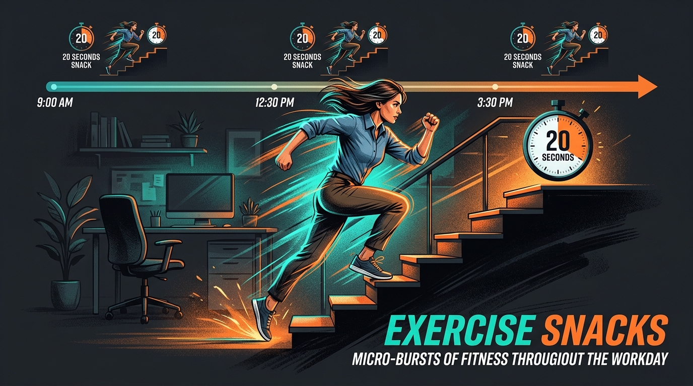 Exercise snacks — 20-second stair sprints