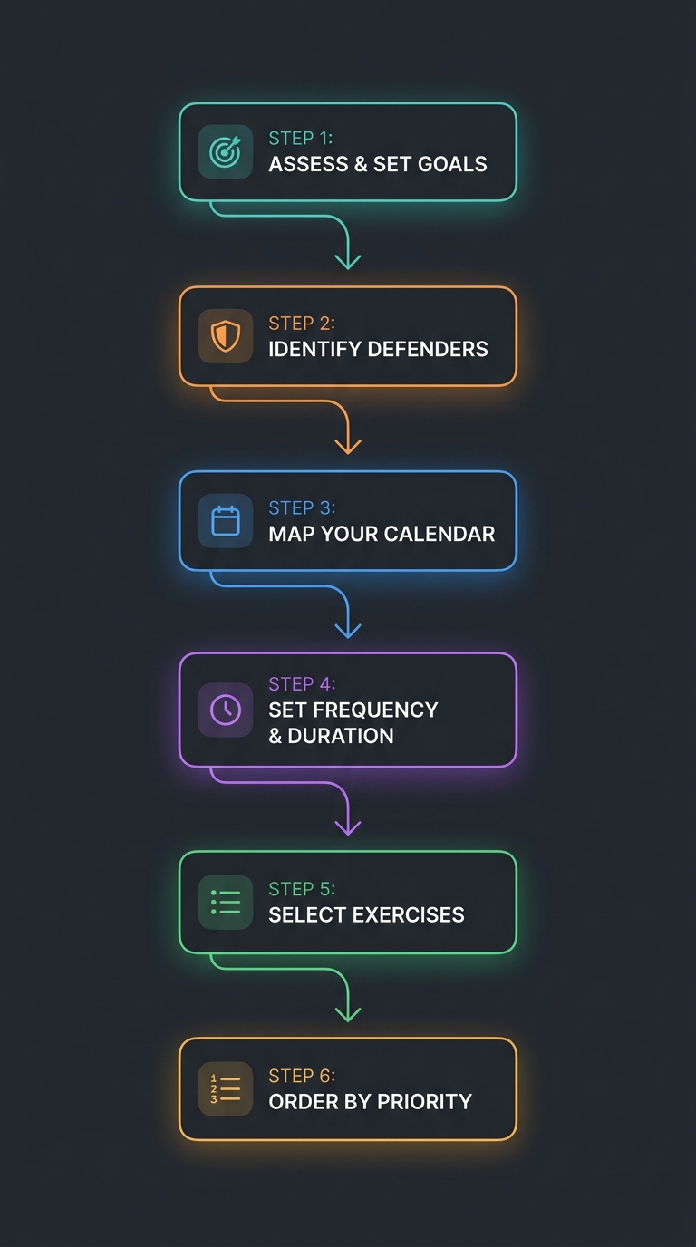 6-step program design flowchart