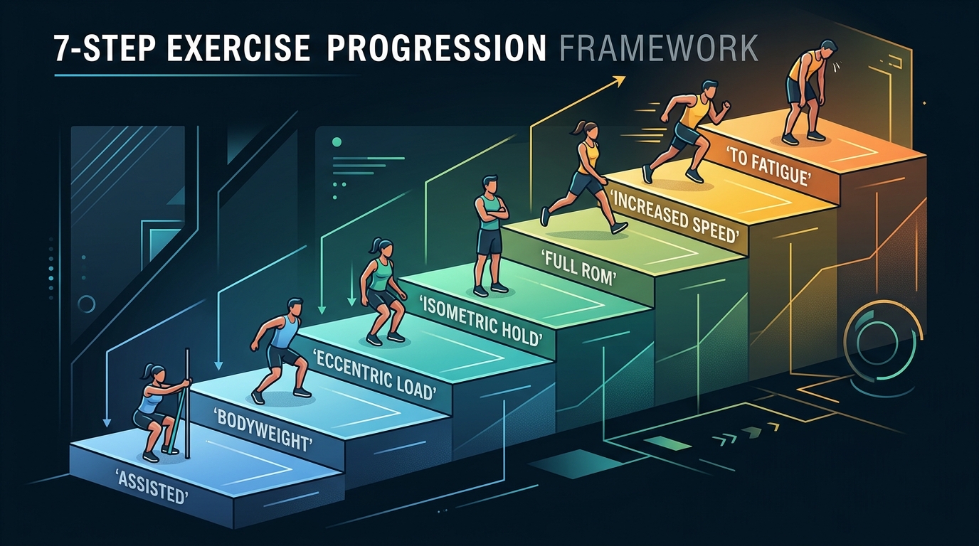 7-step exercise progression framework