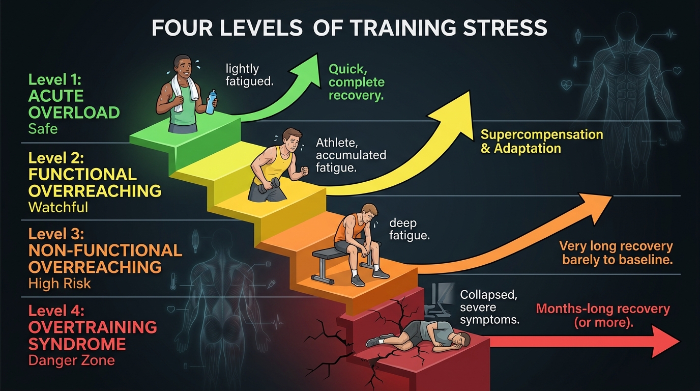 Four levels of training stress