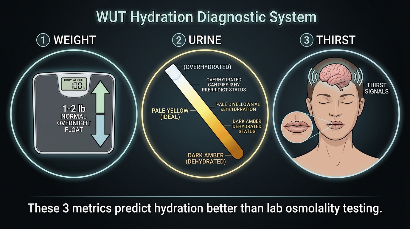 WUT hydration diagnostic system
